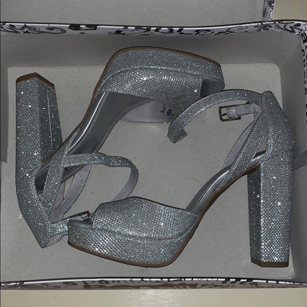 Silver heels